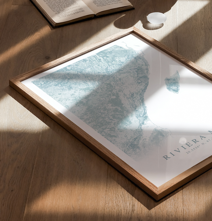 Riviera Maya Map Print
