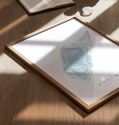 Cozumel Map Print