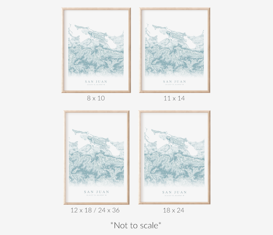 San Juan Map Print