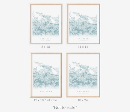 San Juan Map Print
