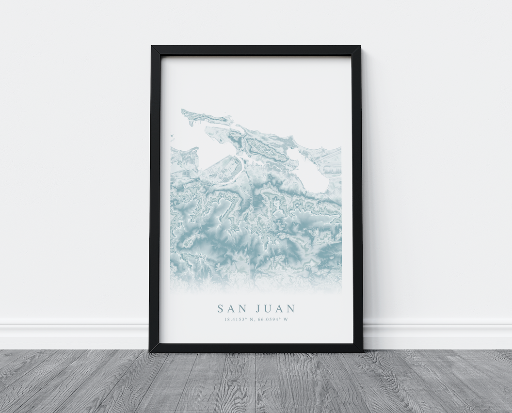San Juan Map Print
