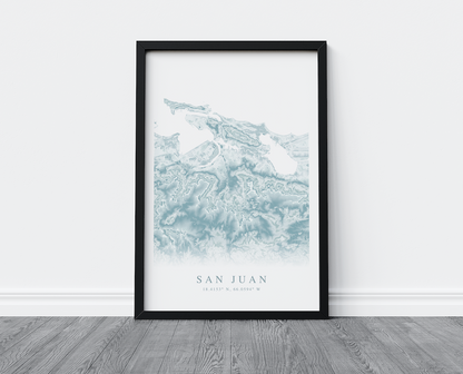 San Juan Map Print