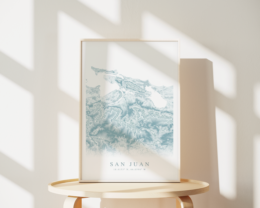 San Juan Map Print