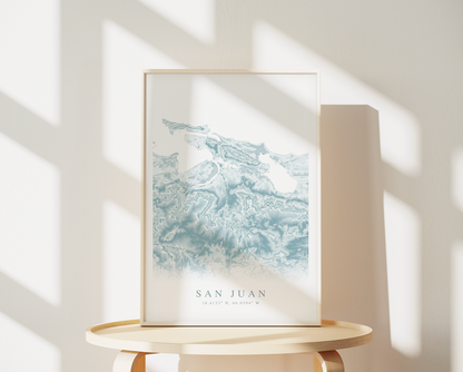 San Juan Map Print