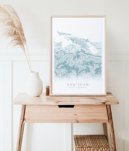 San Juan Map Print
