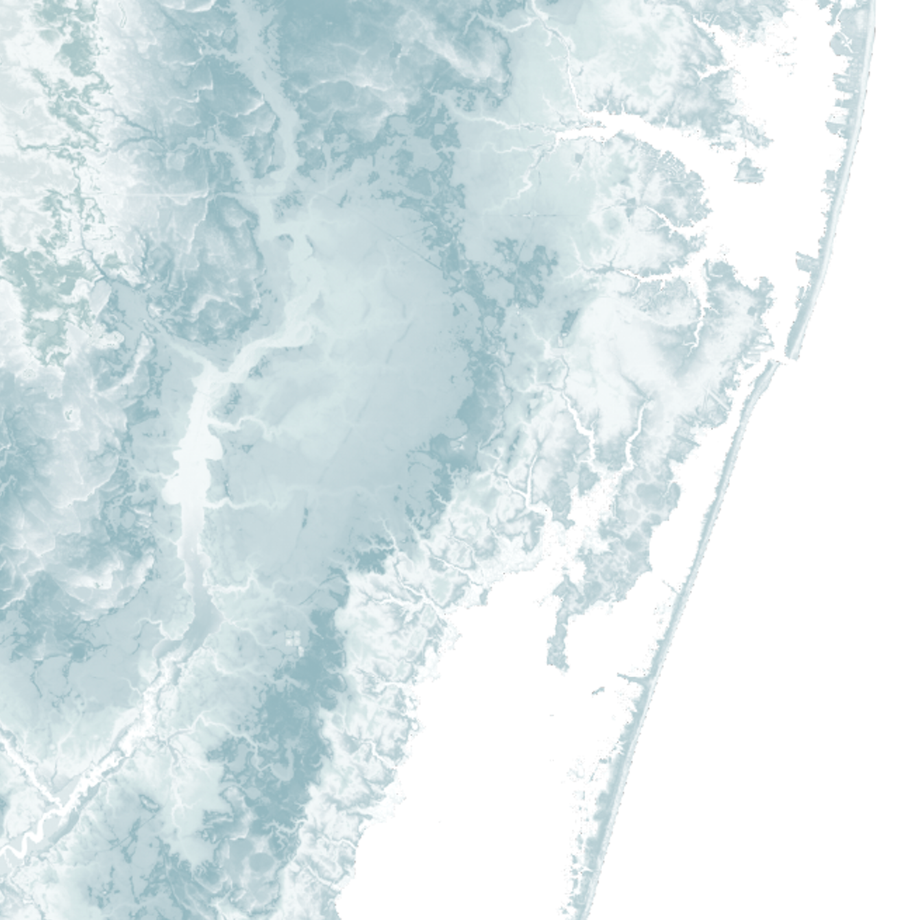 Maryland Coast Map Print