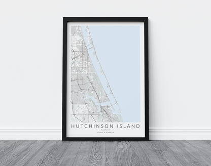 Hutchinson Island Map Print