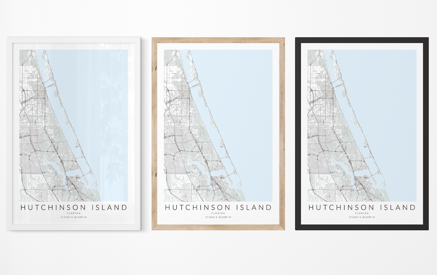 Hutchinson Island Map Print