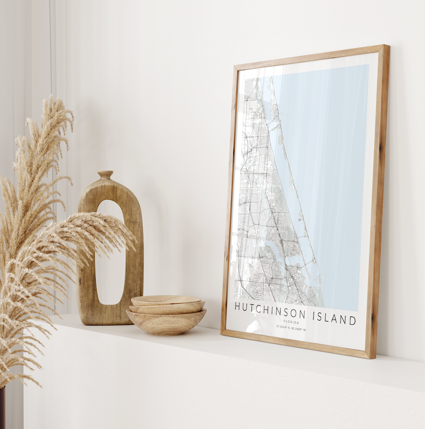 Hutchinson Island Map Print