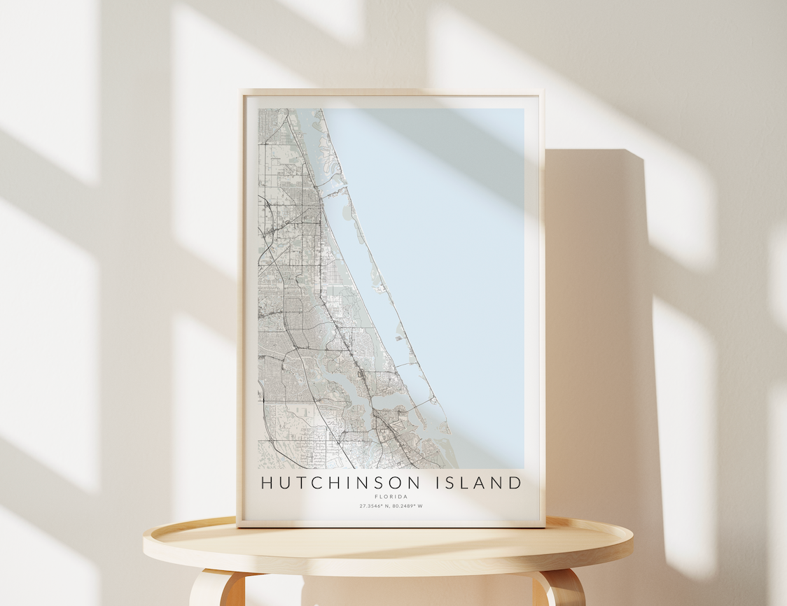 Hutchinson Island Map Print