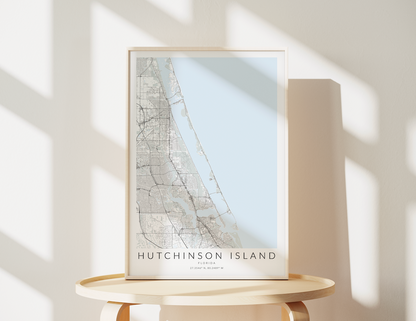 Hutchinson Island Map Print