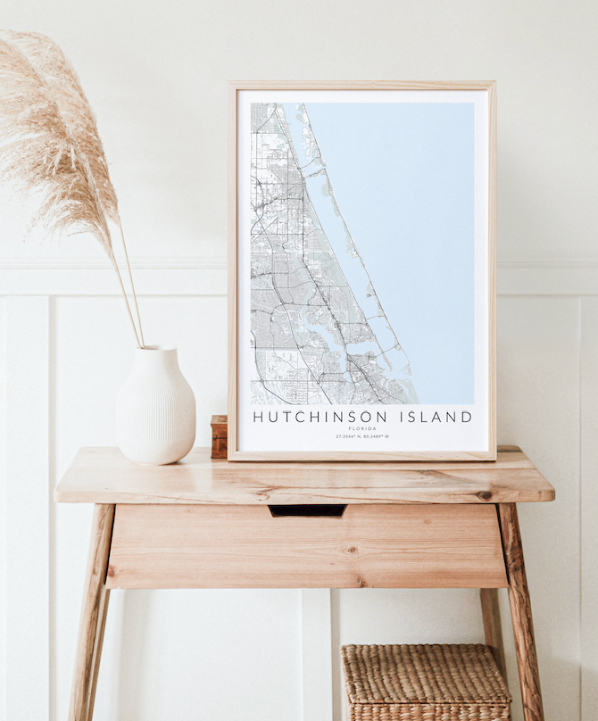 Hutchinson Island Map Print
