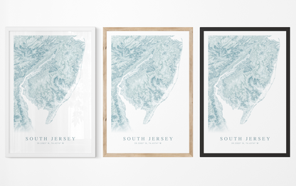South Jersey Map Print