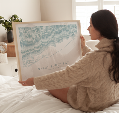 Great South Bay Map Print