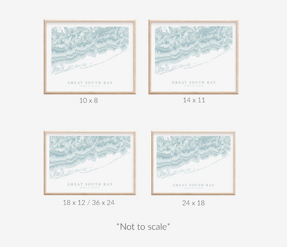 Great South Bay Map Print