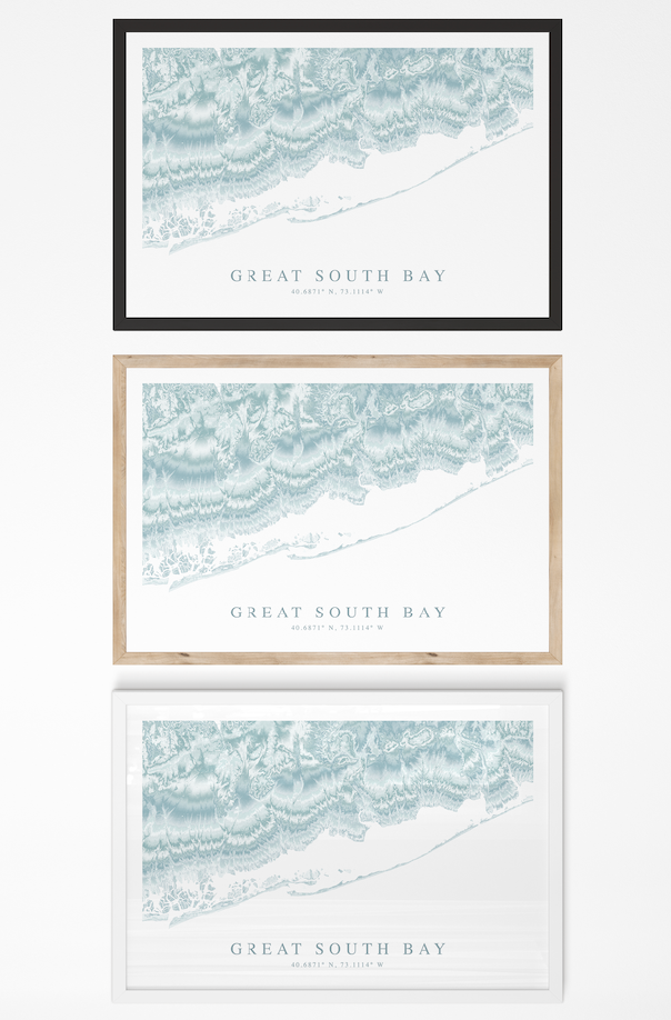 Great South Bay Map Print