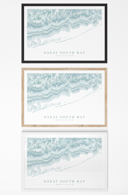 Great South Bay Map Print