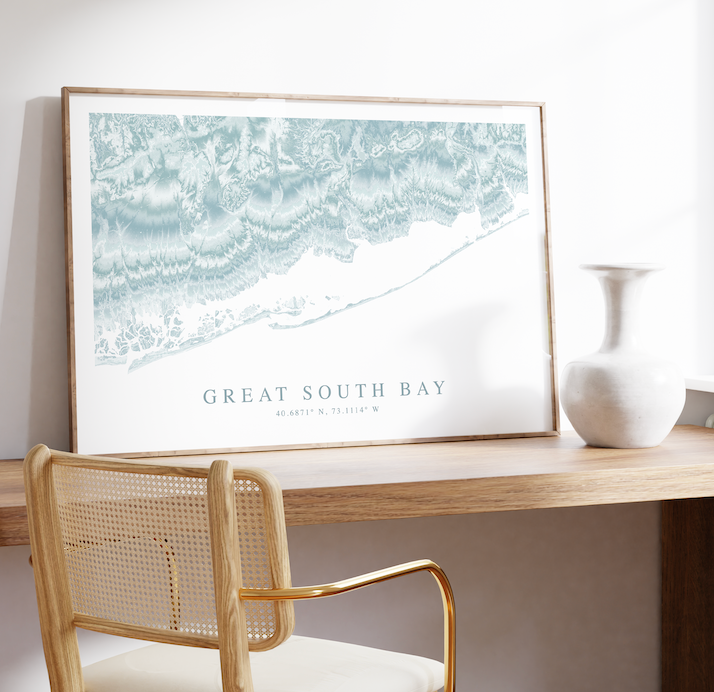 Great South Bay Map Print