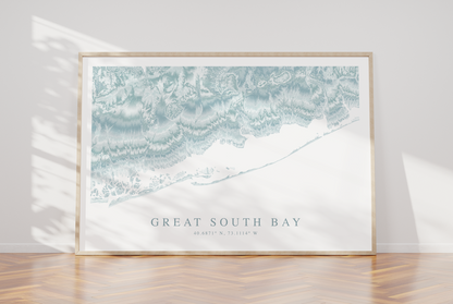 Great South Bay Map Print