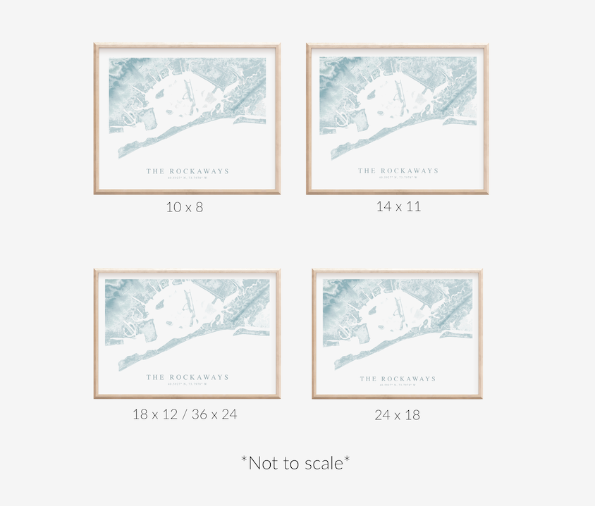 Rockaways Map Print