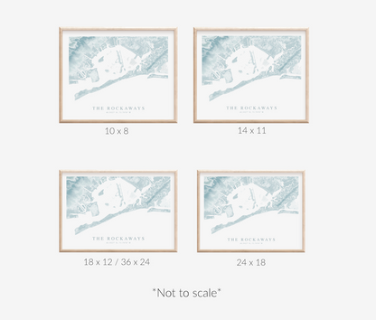 Rockaways Map Print