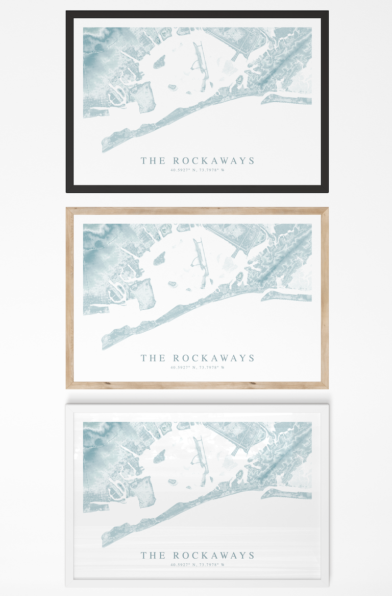 Rockaways Map Print
