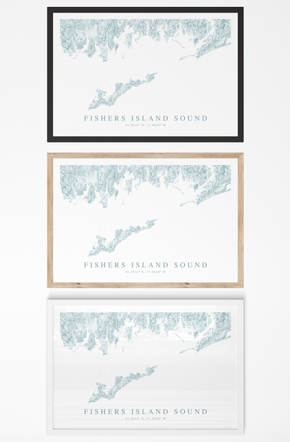Fishers Island Sound Map Print