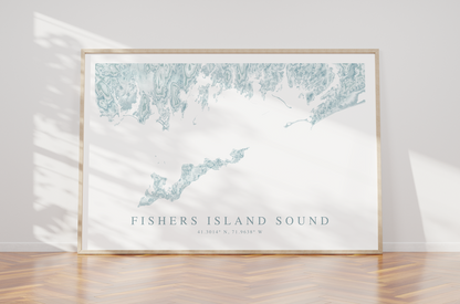 Fishers Island Sound Map Print