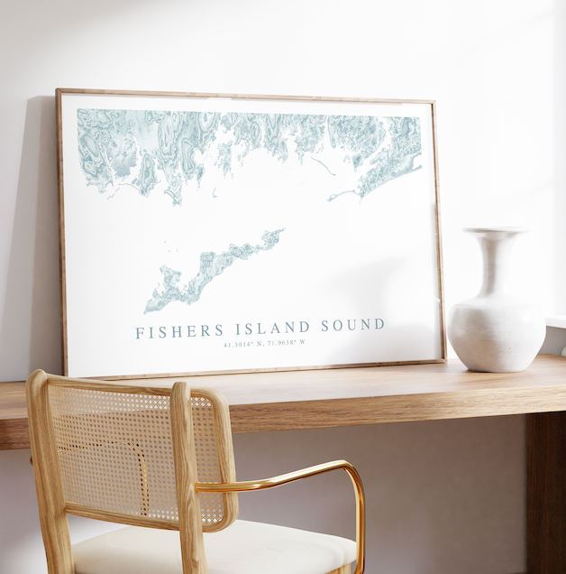 Fishers Island Sound Map Print