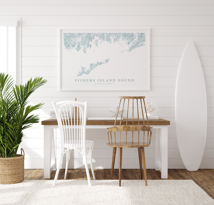 Fishers Island Sound Map Print