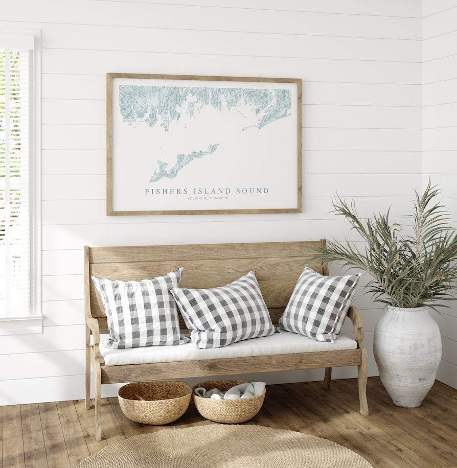 Fishers Island Sound Map Print