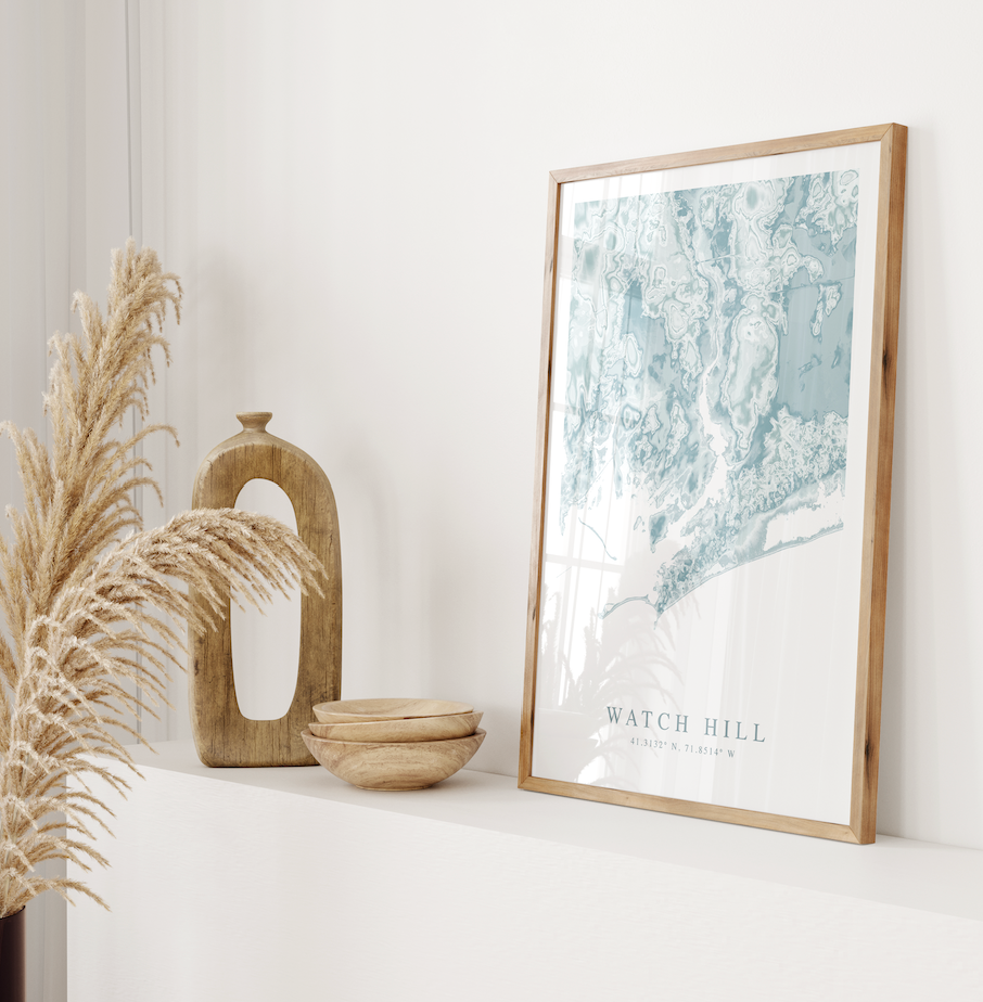 Watch Hill RI Map Print