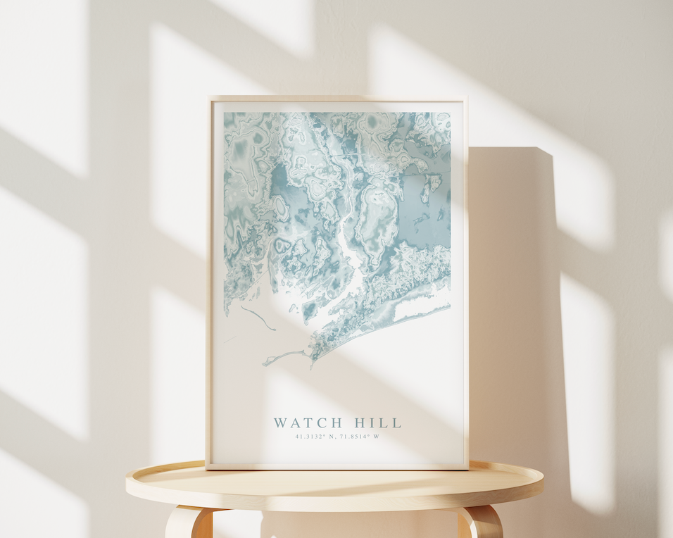 Watch Hill RI Map Print