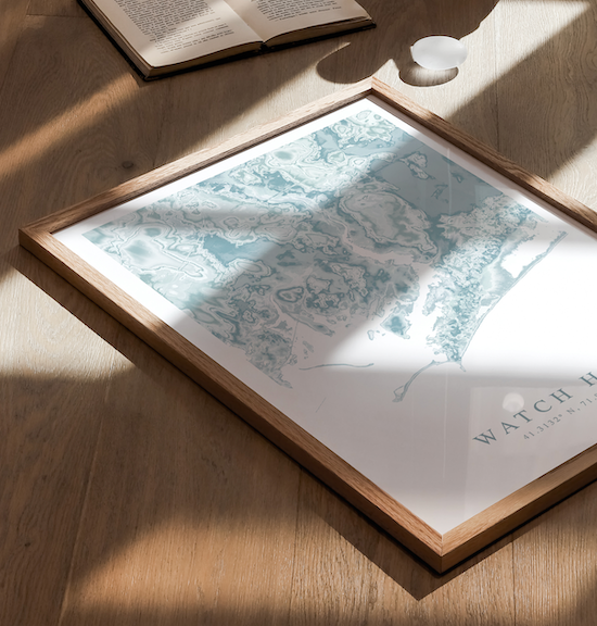 Watch Hill RI Map Print