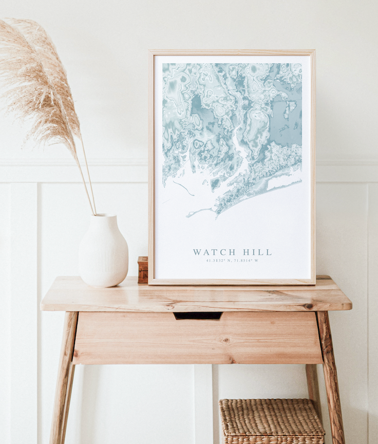 Watch Hill RI Map Print