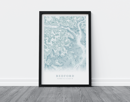 Bedford NH Map Print