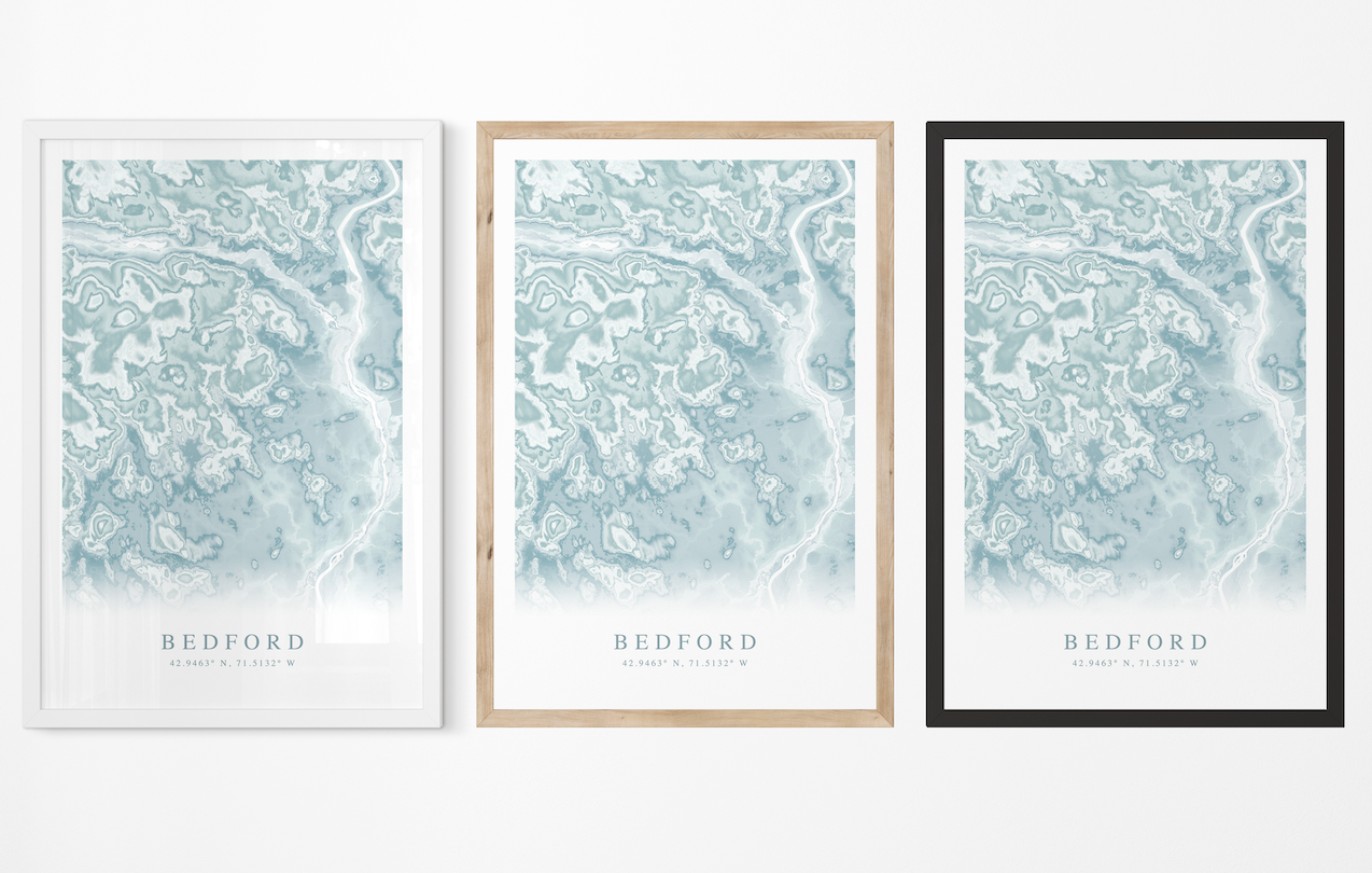 Bedford NH Map Print