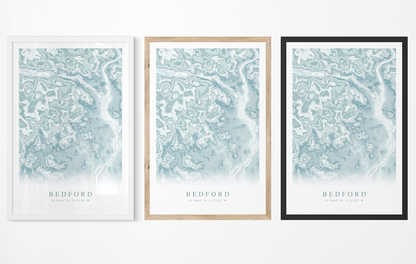 Bedford NH Map Print