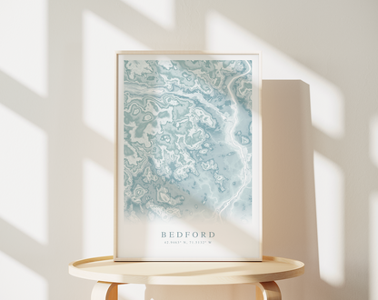 Bedford NH Map Print