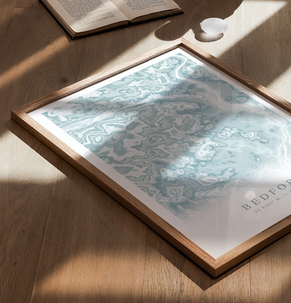Bedford NH Map Print
