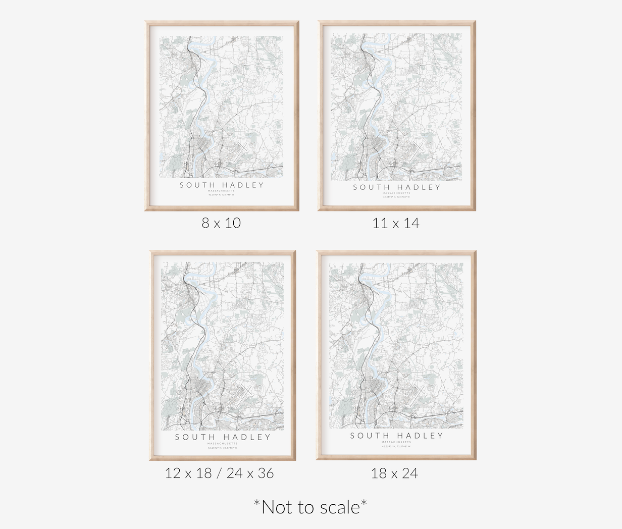 South Hadley Map Print