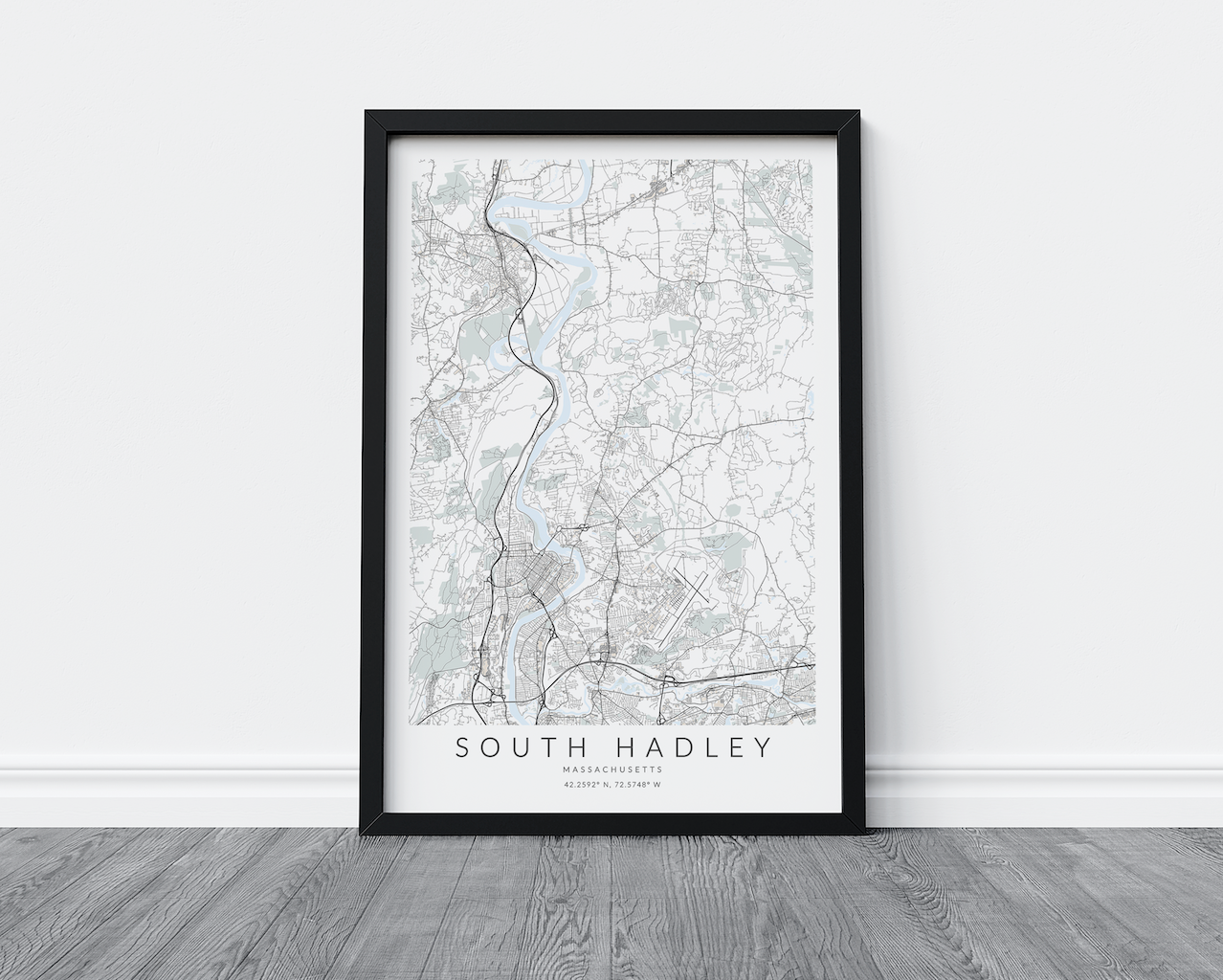 South Hadley Map Print
