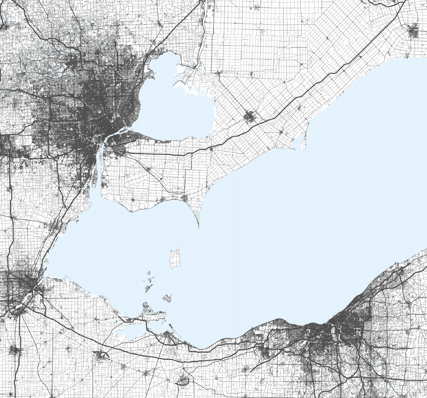 Great Lakes Map Print