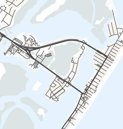 Wrightsville Beach Map Print