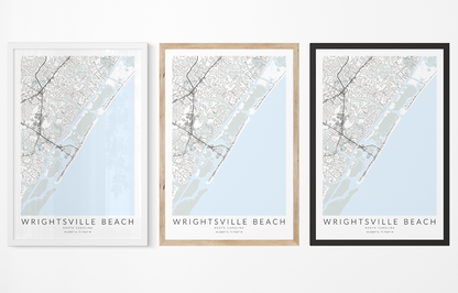 Wrightsville Beach Map Print