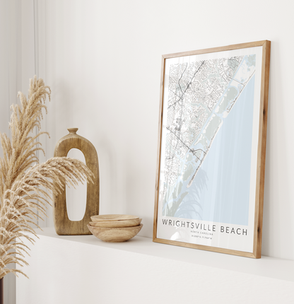 Wrightsville Beach Map Print