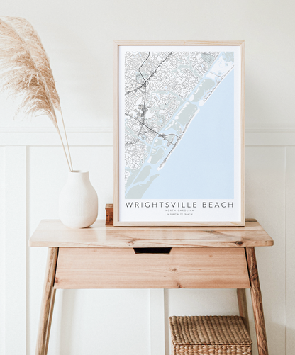 Wrightsville Beach Map Print