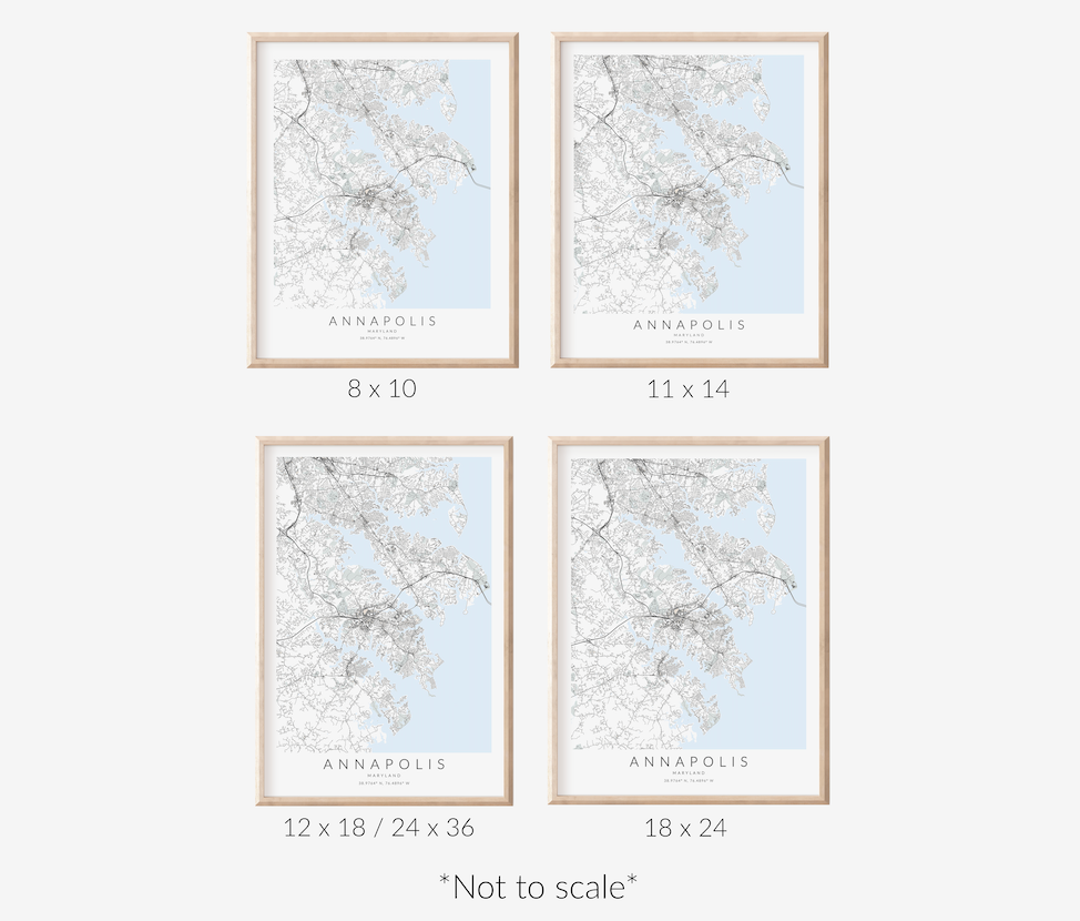 Annapolis Map Print