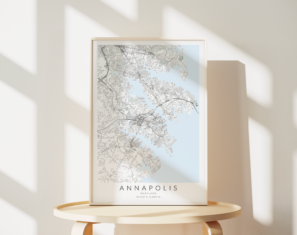 Annapolis Map Print