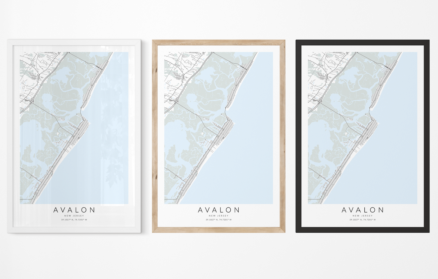 Avalon Map Print